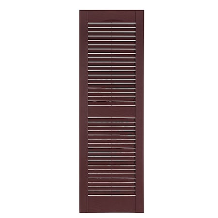 15 Inch X 39 Inch Louver Exterior Vinyl Shutter, PR